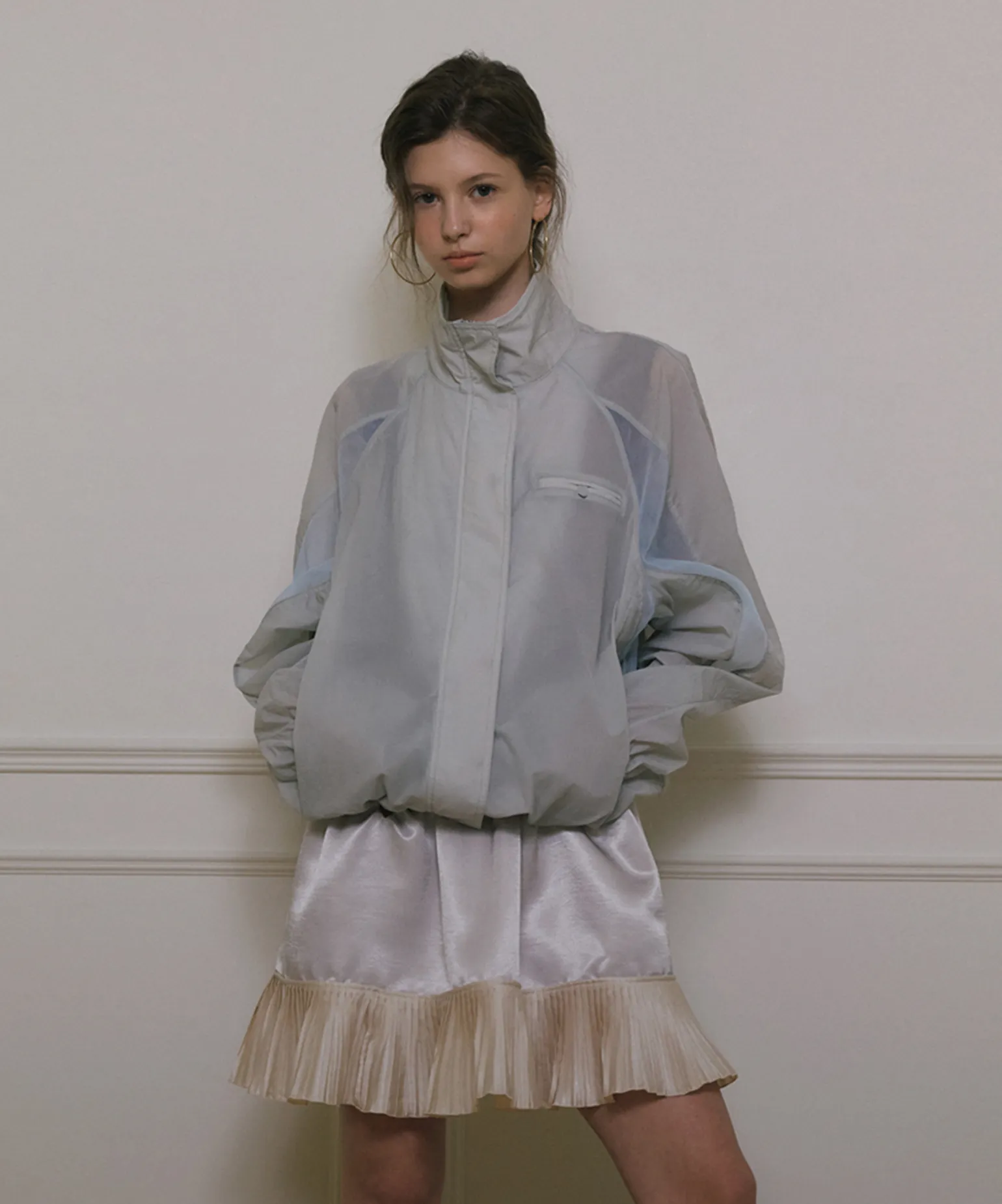 비침이 매력적인
블루종 점퍼