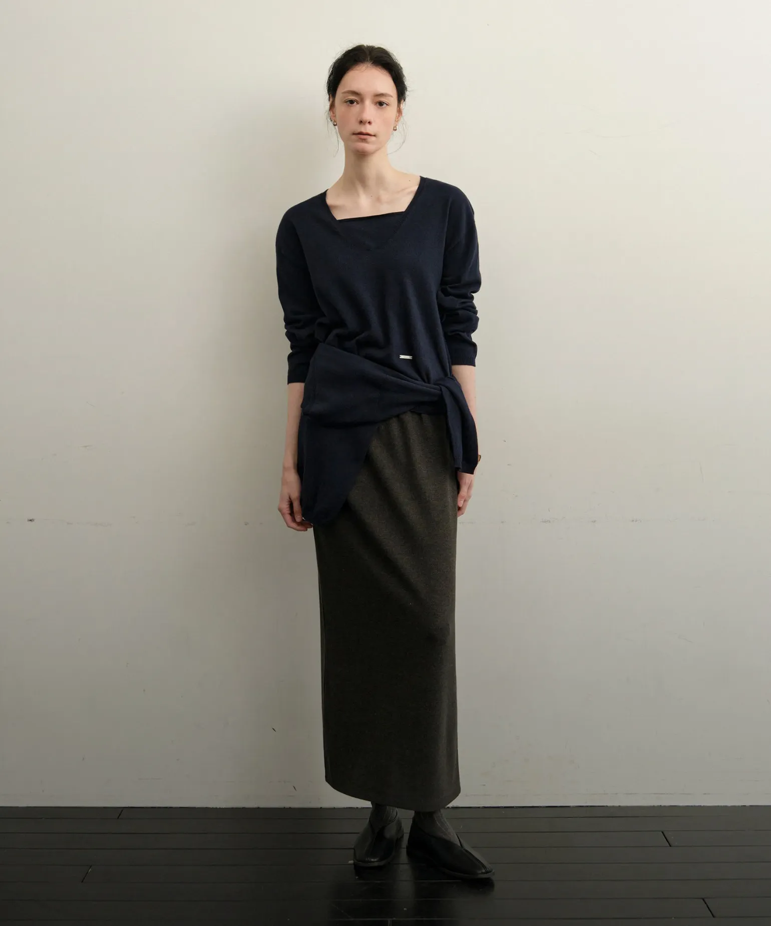 단정한 겨울의 선