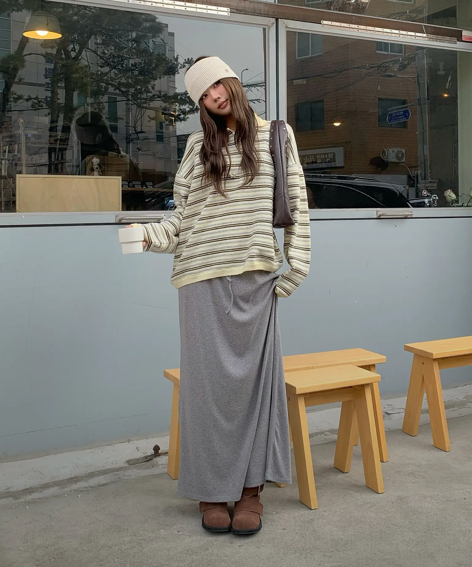 부드럽게 흐르는
맥시 스커트