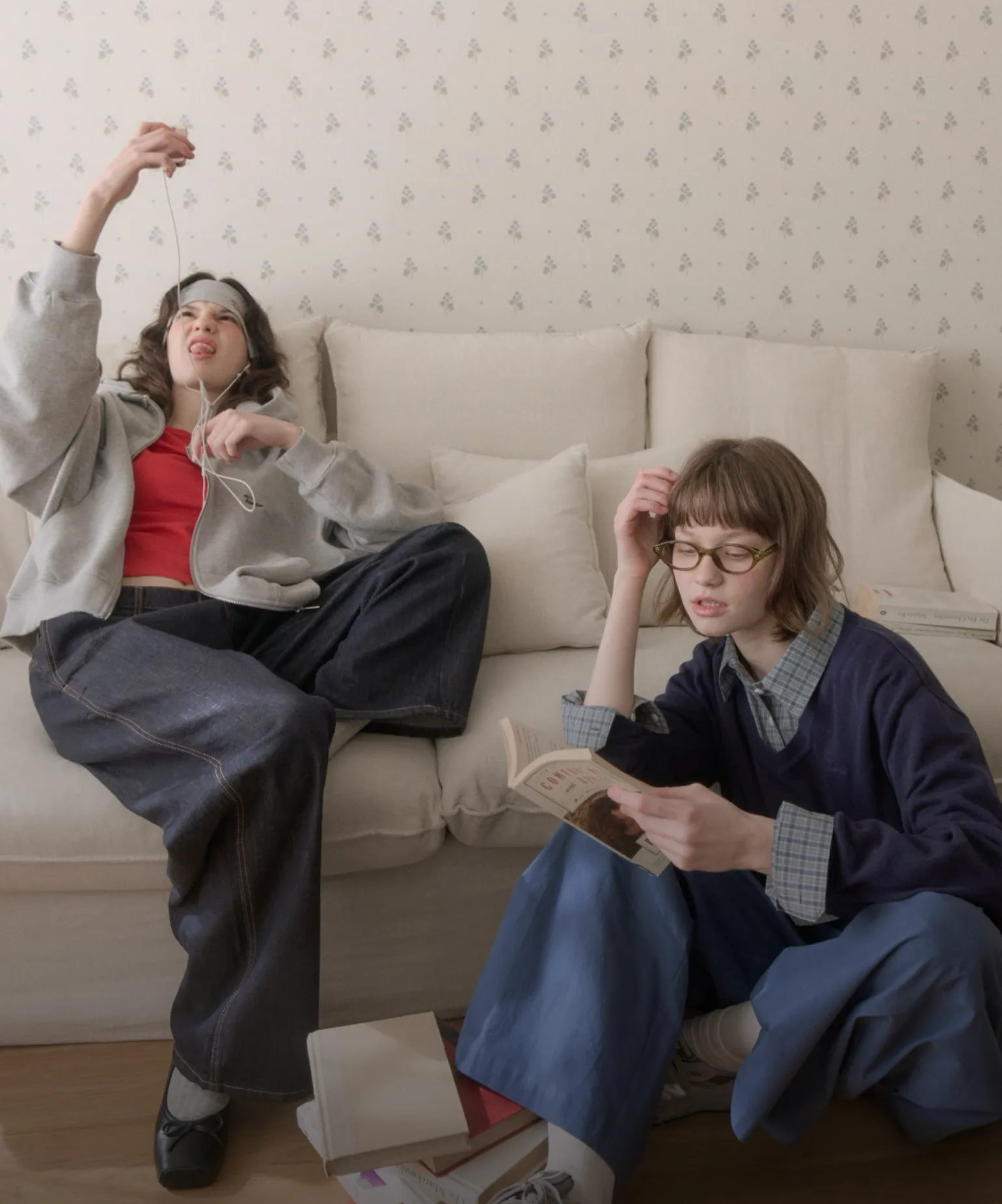 살랑이는 봄의 실루엣