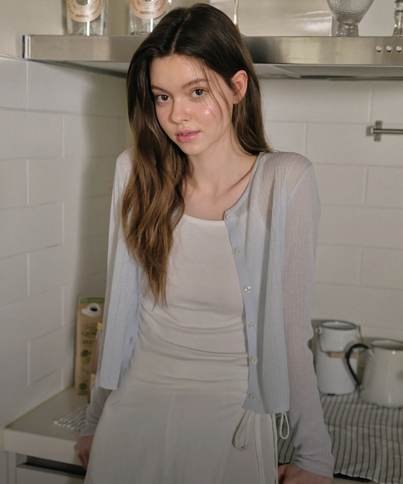 가볍게 걸치는
시스루 가디건