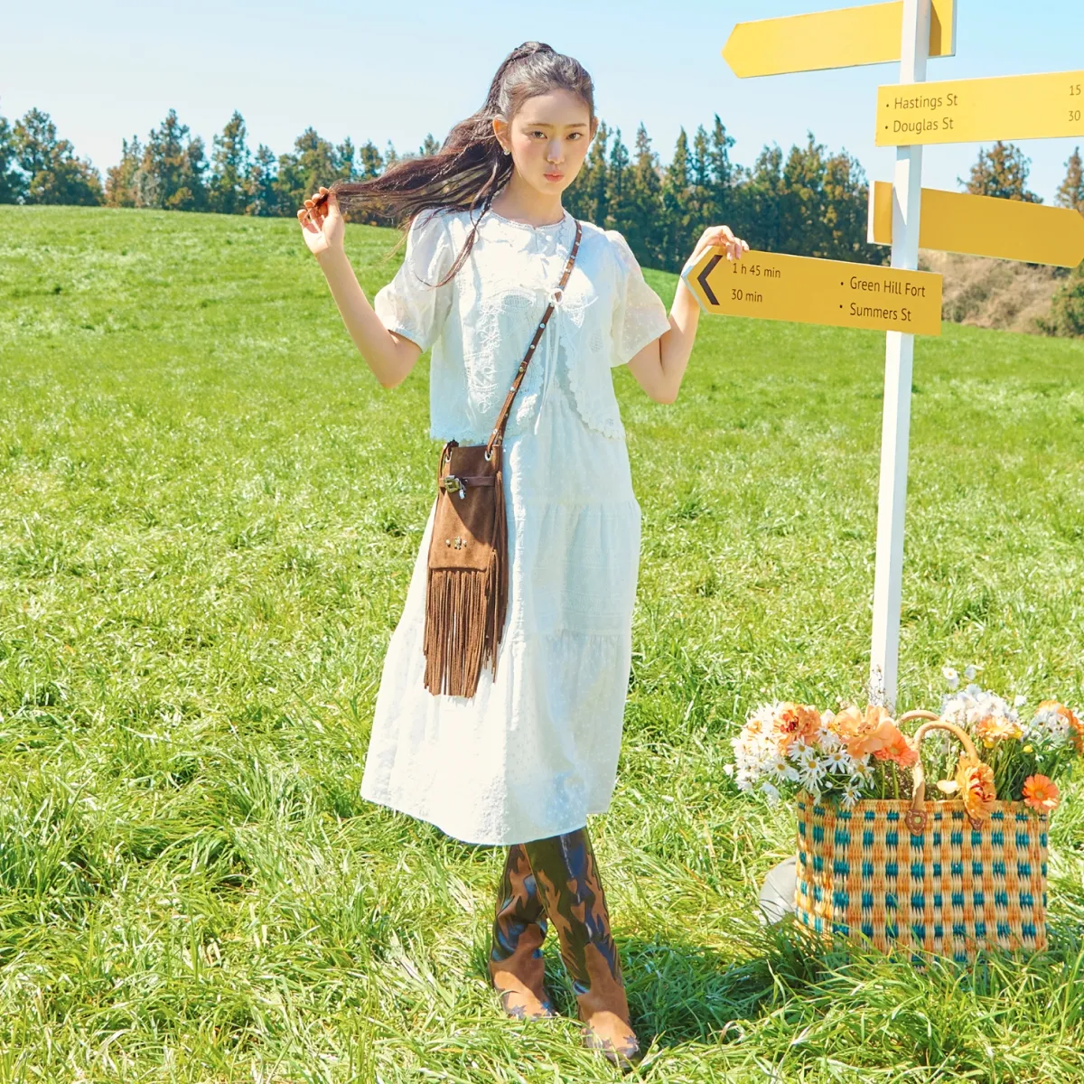 여유로운 분위기를 입어요