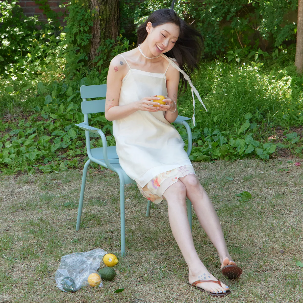 자연스러운 실루엣의 스커트