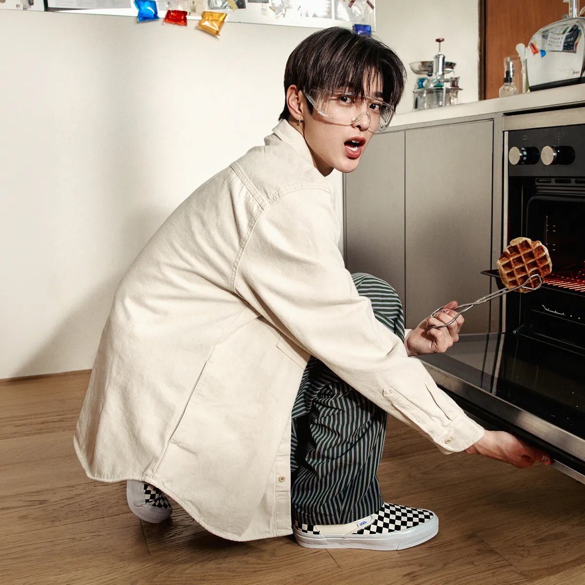 체커보드 하나로 시선 집중
