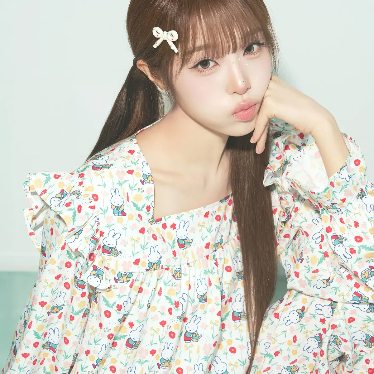 미피와 나란히 기지개 켜요