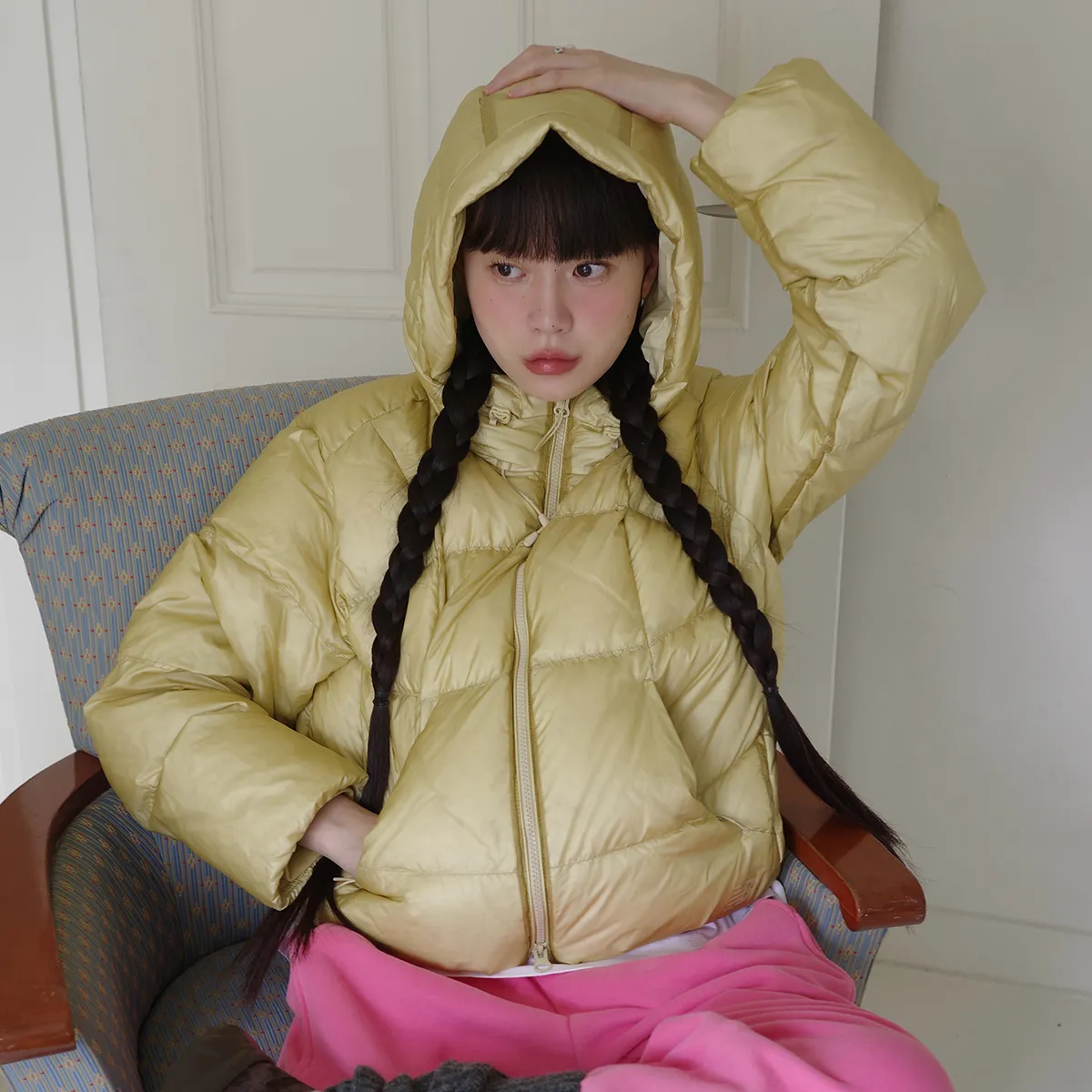 규원과 규진이
나란히 입어 본 패딩