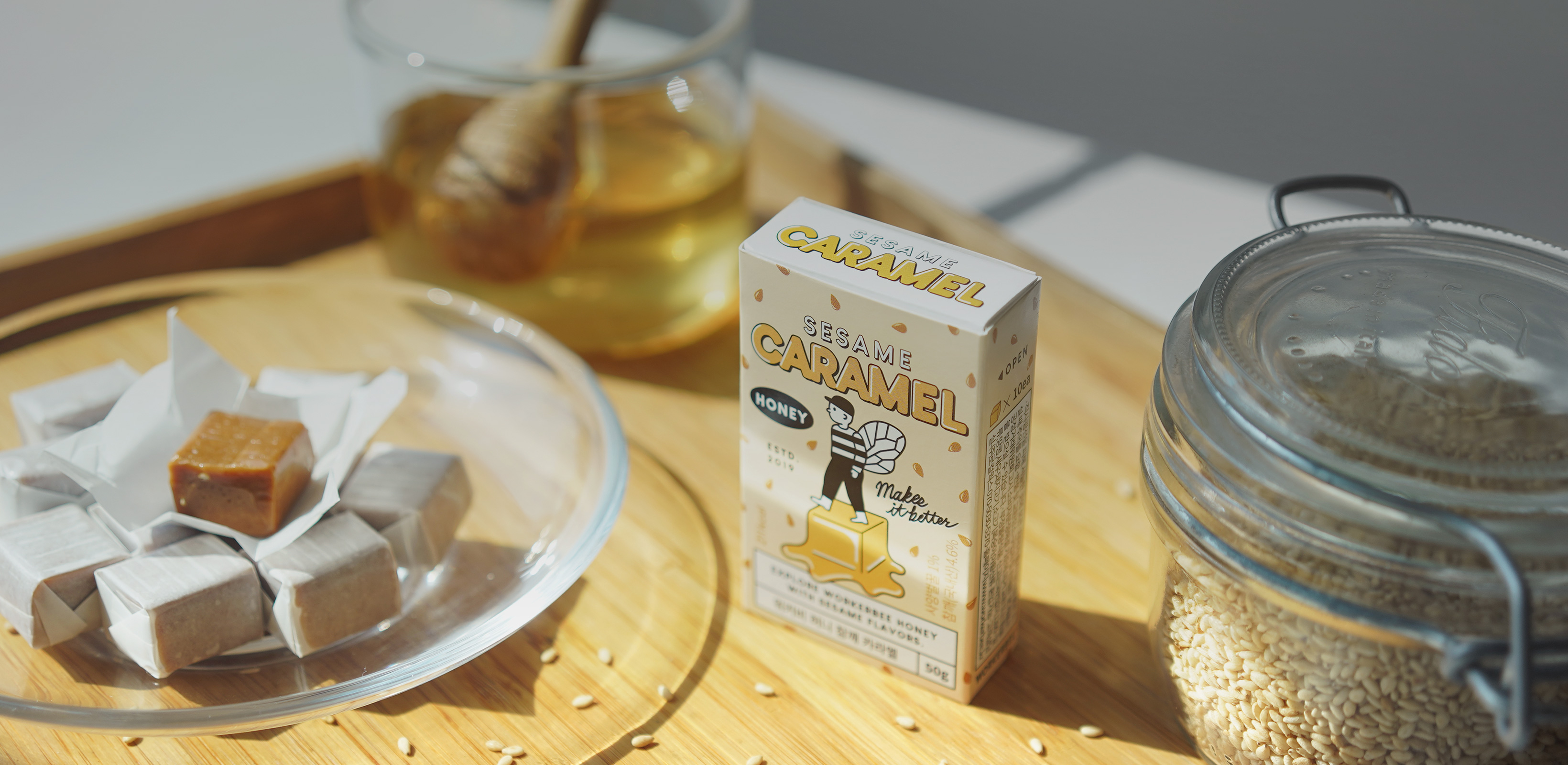 꿀과 깨의 고소한 맛
워커비