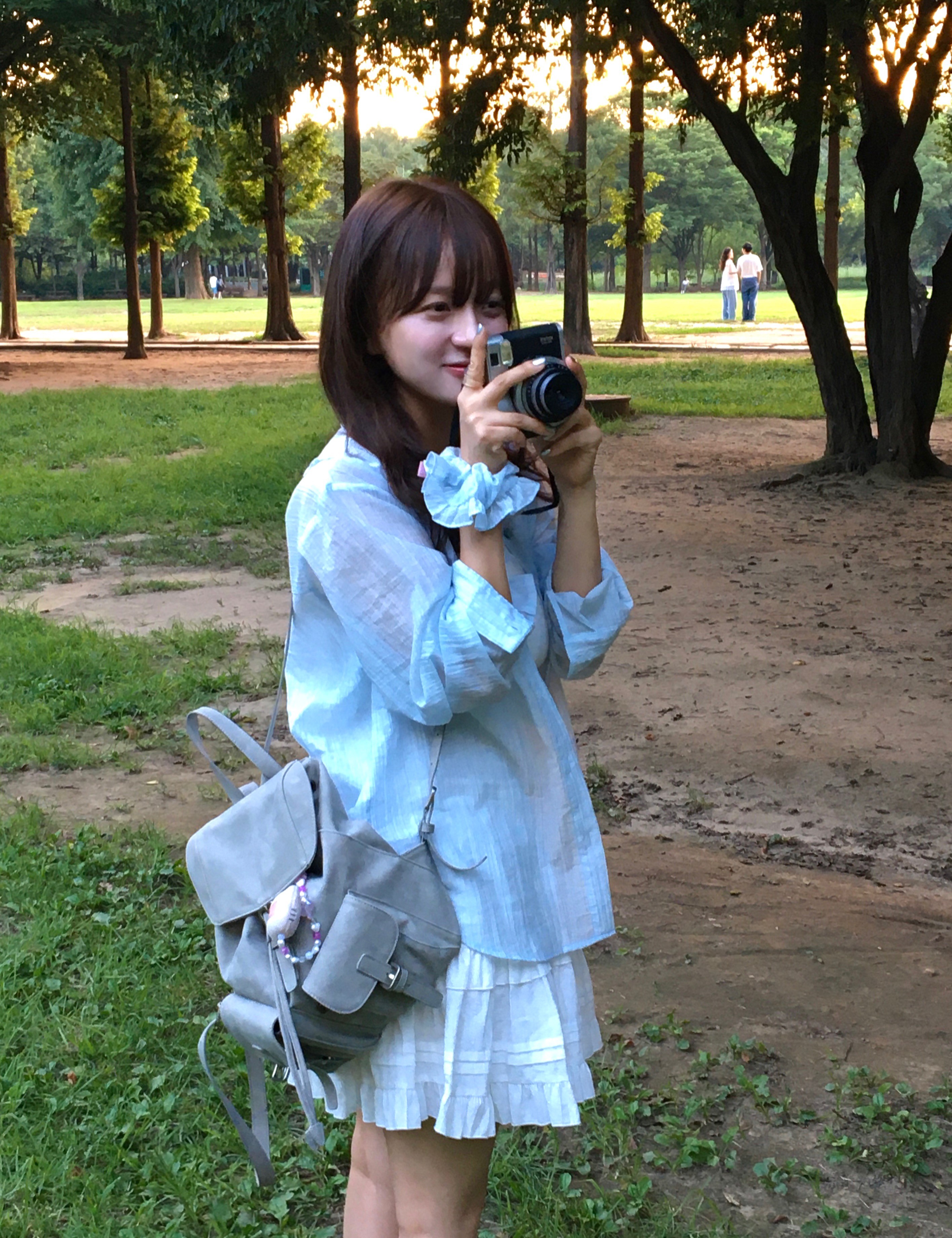 韓国商品/CELITAILS SHEER FRILL LONG DRESS SHEER FRILL LONG DRESS_SKY BLUE - 감도 깊은 취향 셀렉트샵 29CM