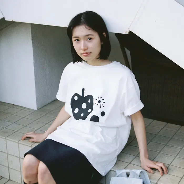 [OHESHIO] / ☆ 25SS DOT LABEL T-SHIRT / IVORY Clock Print Oversized Long T-Shirt – THE SHOP YOHJI YAMAMOTO
