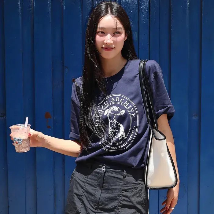 【SATIIIZ】Hiset Flower Spray Short Sleeve T-shirt SATIIIZ】Hiset Flower Spray Short Sleeve T-shirt (SATiiiZ/T