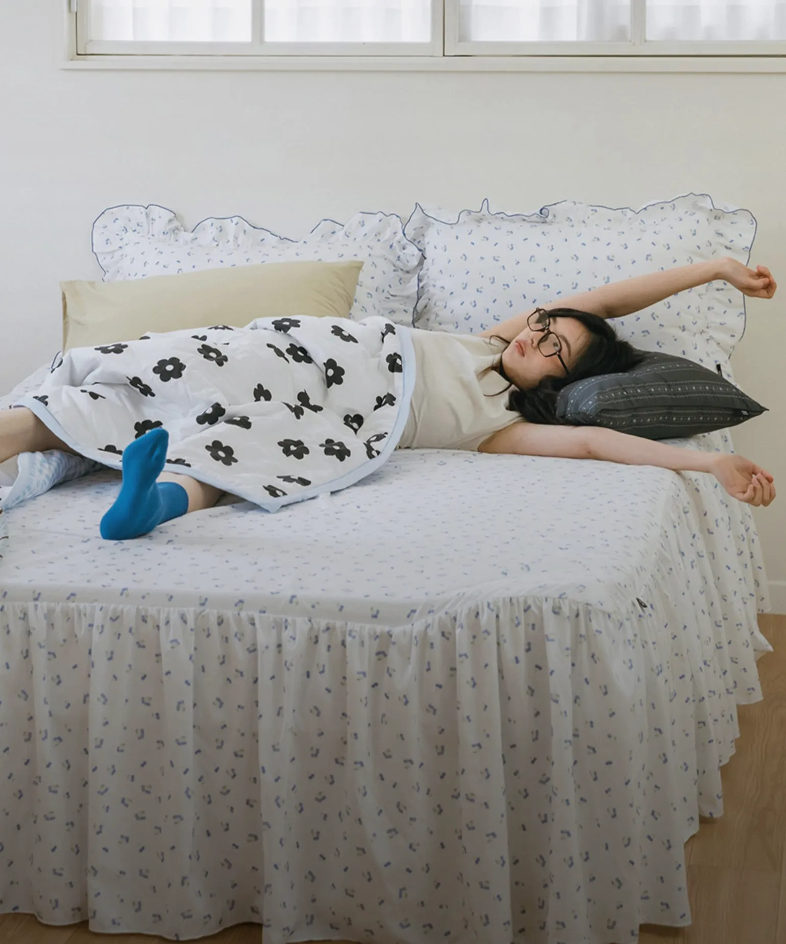 뒤척임을 줄일
시원한 침구