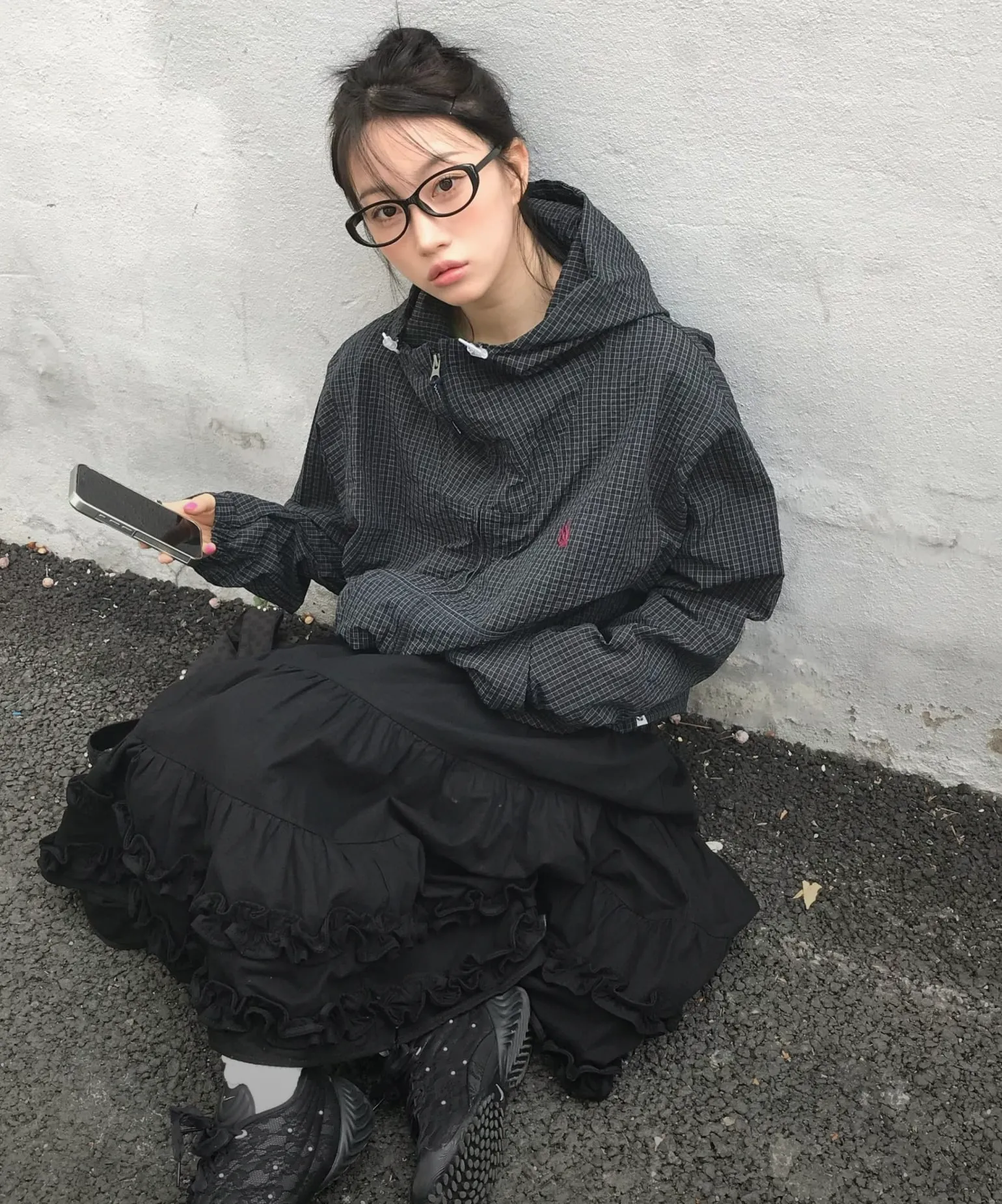 도시를 항해하는 실루엣