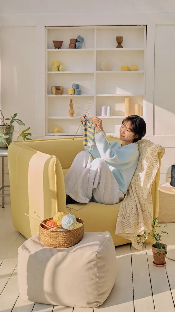 앉는 순간의 포근함