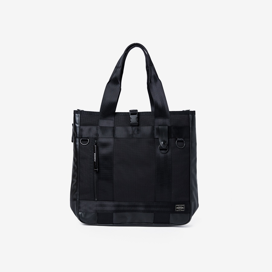 703-07965] HEAT 2WAY TOTE BAG_BLACK - 감도 깊은 취향 셀렉트샵 29CM