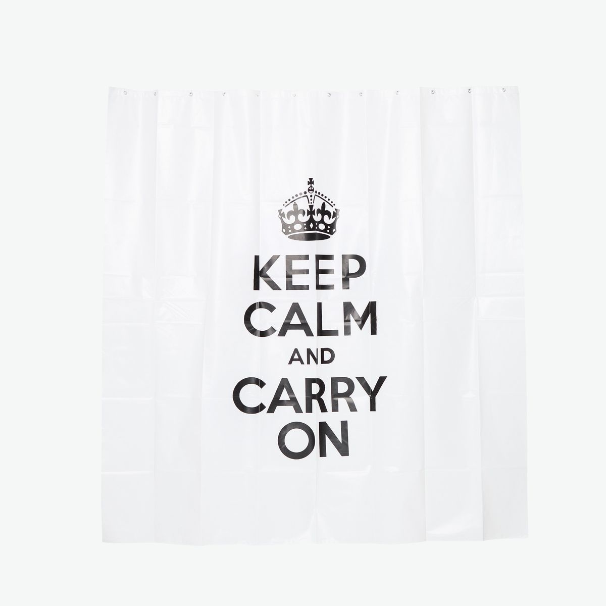 Izola Keep Calm and Carry On Shower Curtain 감도 깊은 취향 셀렉트샵 29CM