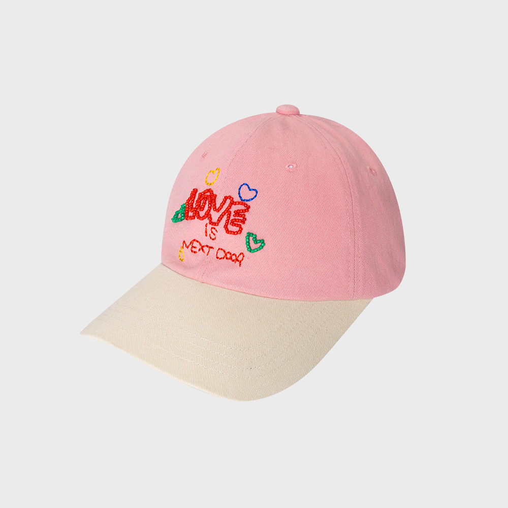 キャップ DAISY SYNDROME DAISY LOVE IS NEXT DOOR BALL CAP pink 0DS23SC DAISY LOVE IS NEXT DOOR BALL CAP / Pink - 감도 깊은 취향