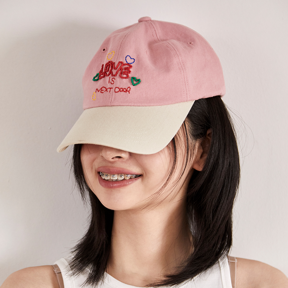 キャップ DAISY SYNDROME DAISY LOVE IS NEXT DOOR BALL CAP pink 0DS23SC DAISY LOVE IS NEXT DOOR BALL CAP / Pink - 감도 깊은 취향