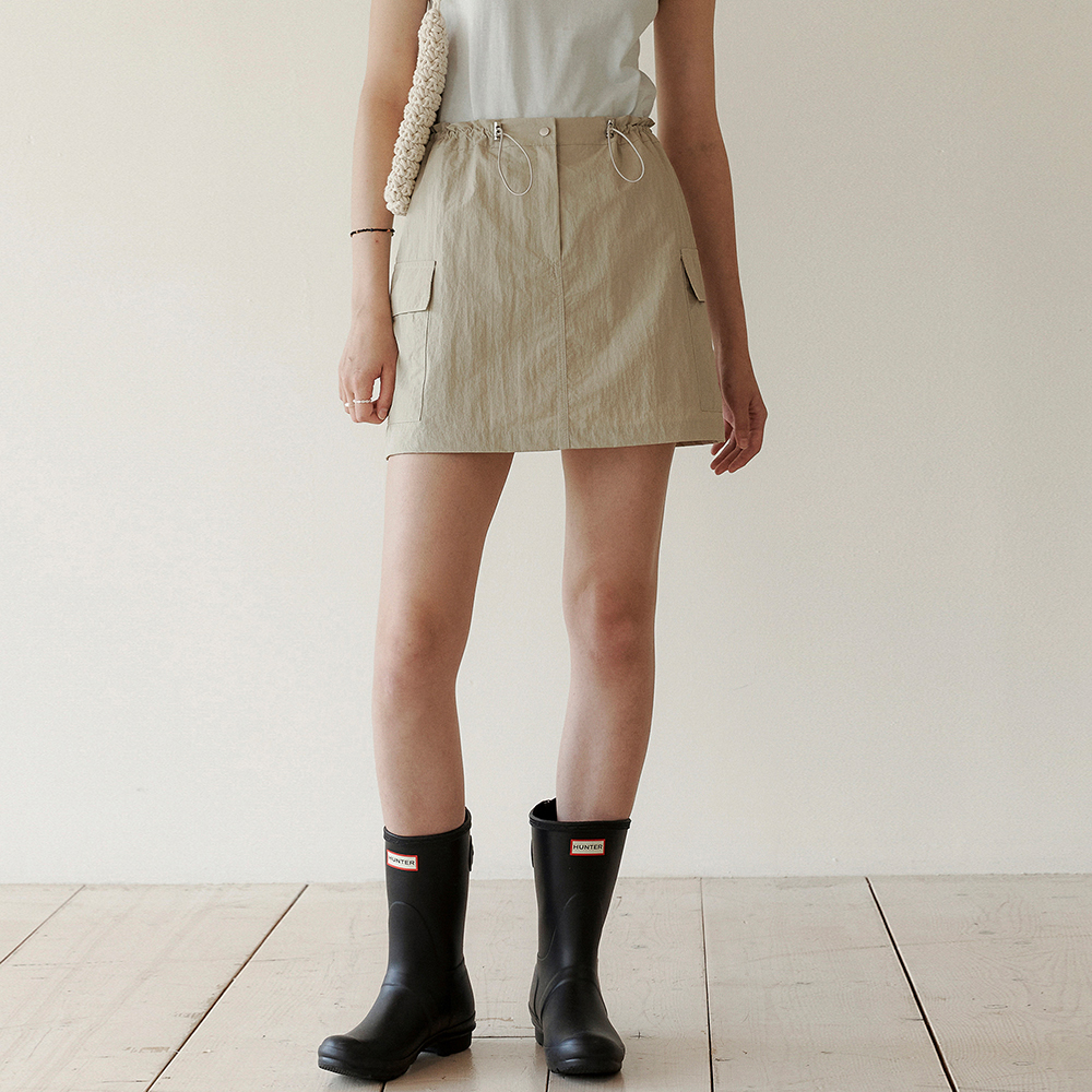 SIGNATURE LOGO LIVET POCKET DETAIL SKIRT PANTS BE - 감도