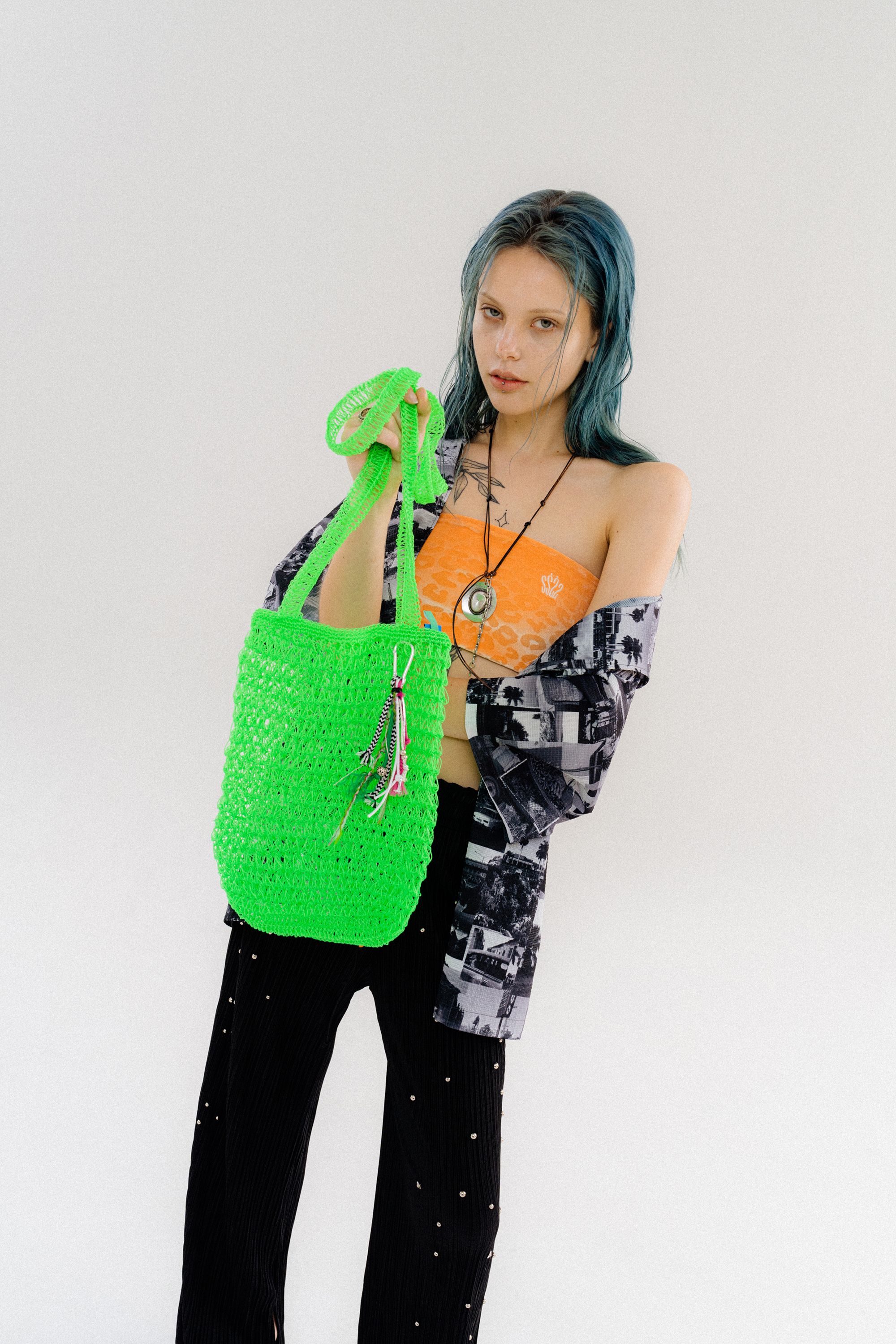 ★OROGEE★SWIM KNIT BAG★ Green★韓国★大人気★ Swim Knit Bag_Island Green - 감도 깊은 취향 셀렉트샵 29CM