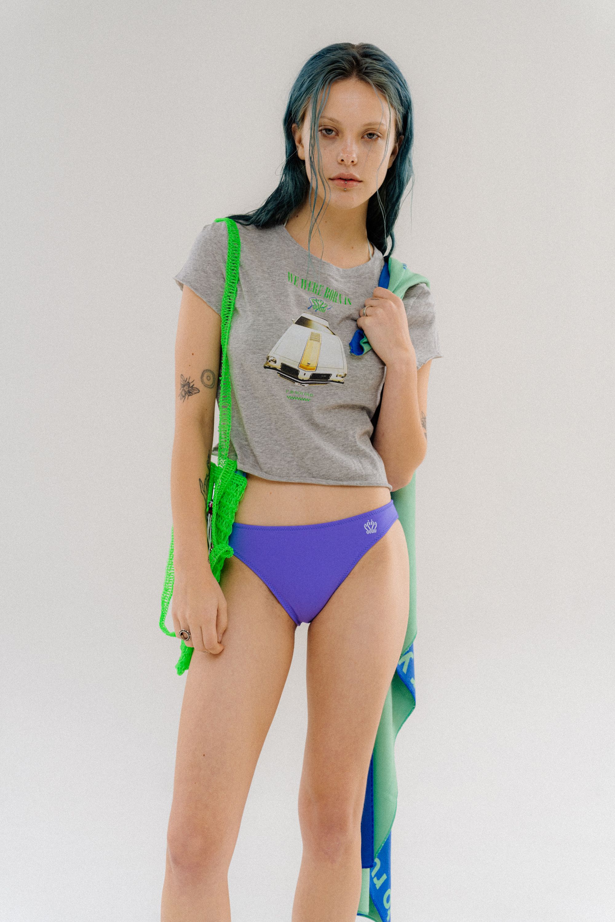 ★orogee★ Swim Knit Bag Green O22BG02IG MUSINSA | OROGEE Swim Knit Bag-Island Green