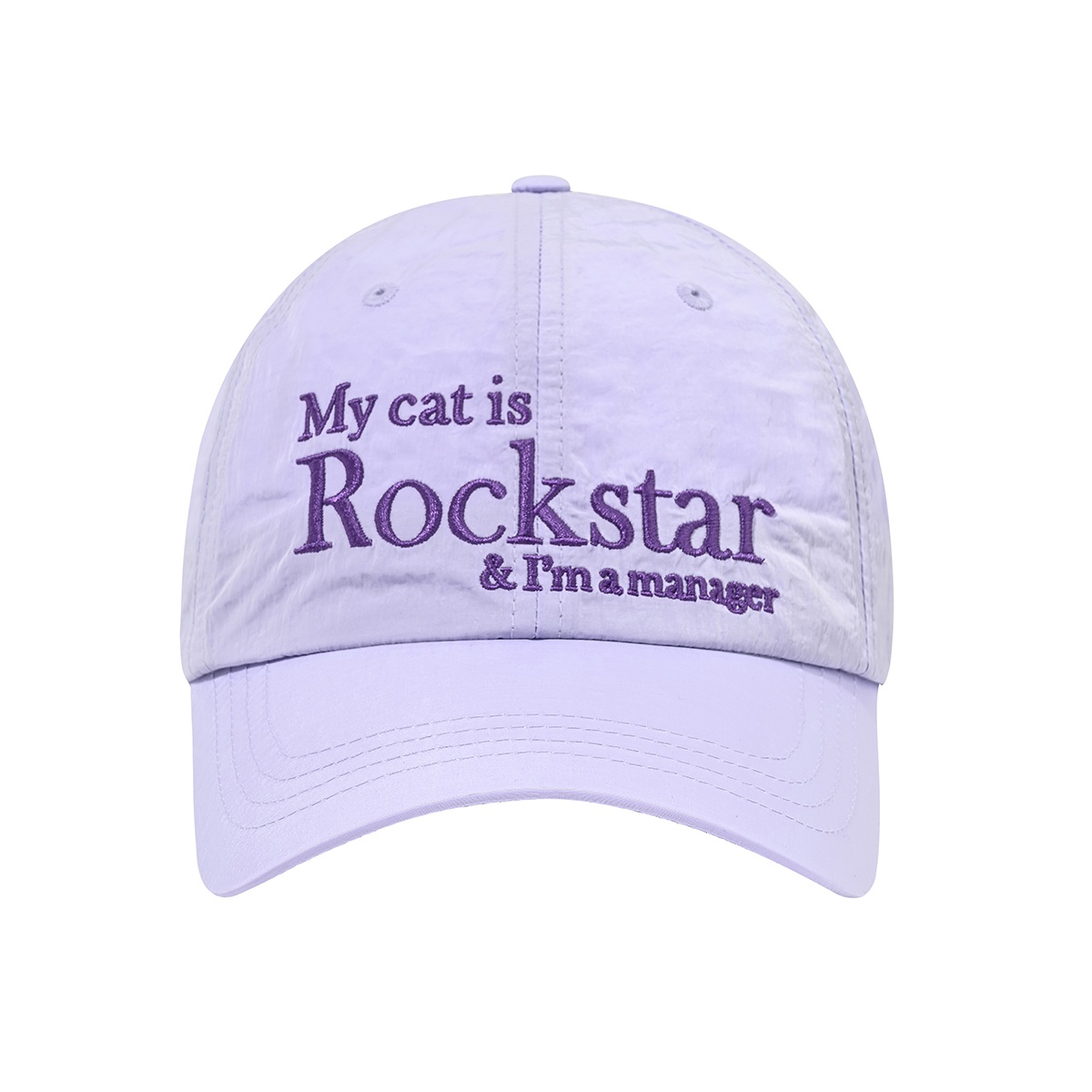 Rockstar cat Nylon cap (Light Purple) - 감도 깊은 취향 셀렉트샵 29CM