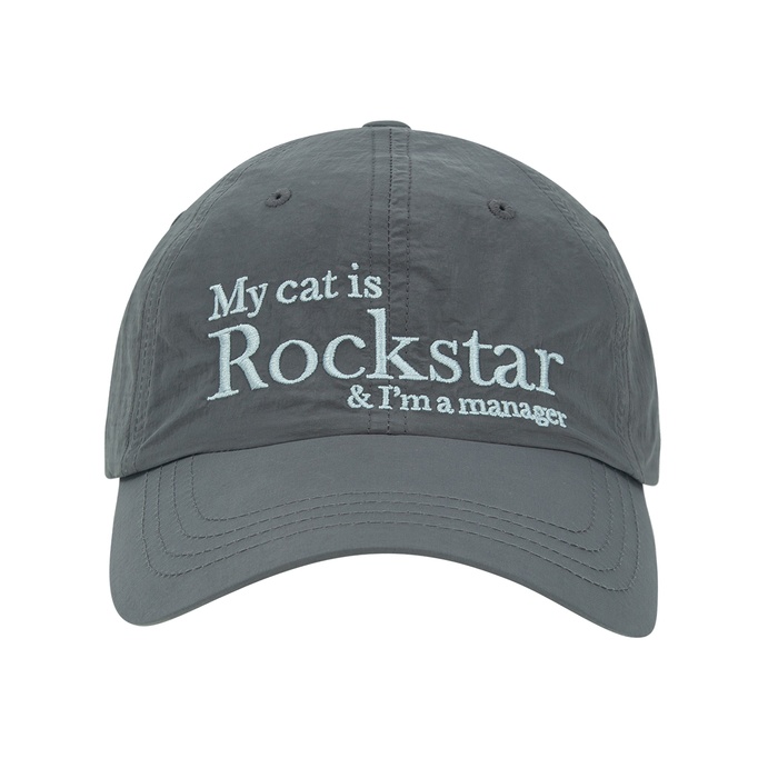 Rockstar cat Nylon cap (Charcoal) - 감도 깊은 취향 셀렉트샵 29CM