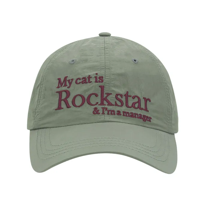 My cat is Rockstar Nylon cap★ナイロンキャップ(全12色) ☆SEVENTEEN ウォヌ 着用！！【JOEGUSH】Rockstar cat Nylon cap