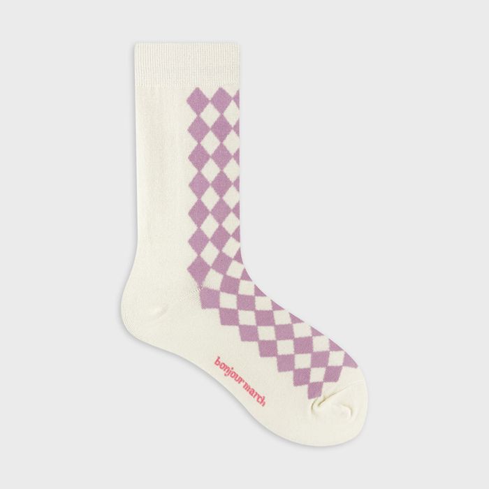 Rhombus socks_violet 감도 깊은 취향 셀렉트샵 29CM