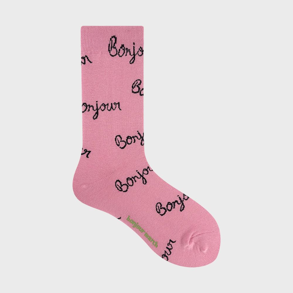 New bonjour socks_pink 감도 깊은 취향 셀렉트샵 29CM