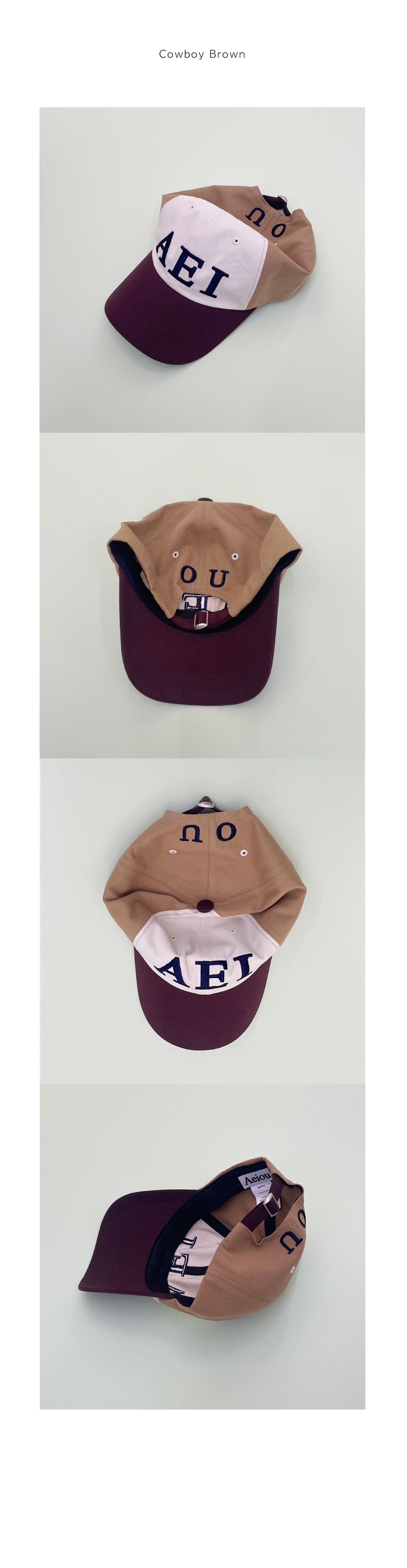 Aeiou Logo Lettering Cap 11 Colors - 감도 깊은 취향 셀렉트샵 29CM