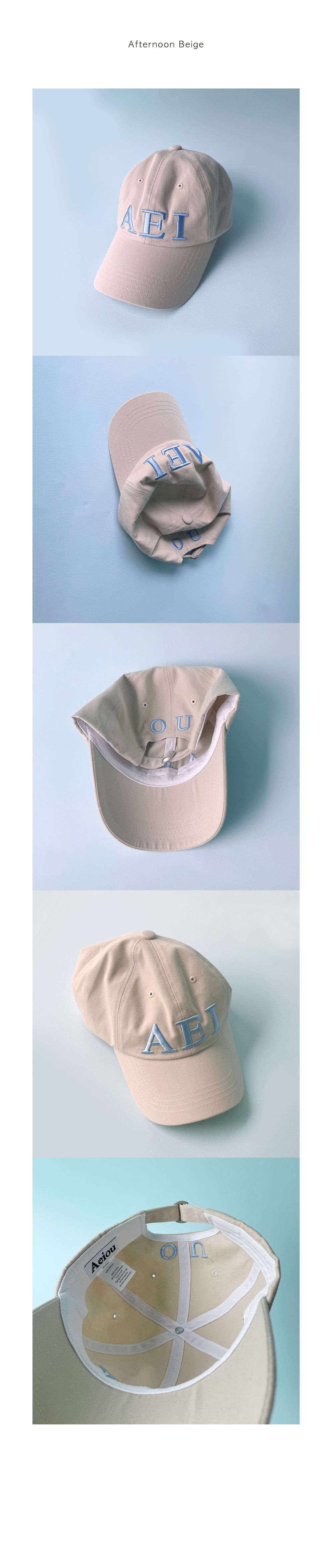 Aeiou Logo Lettering Cap 11 Colors - 감도 깊은 취향 셀렉트샵 29CM