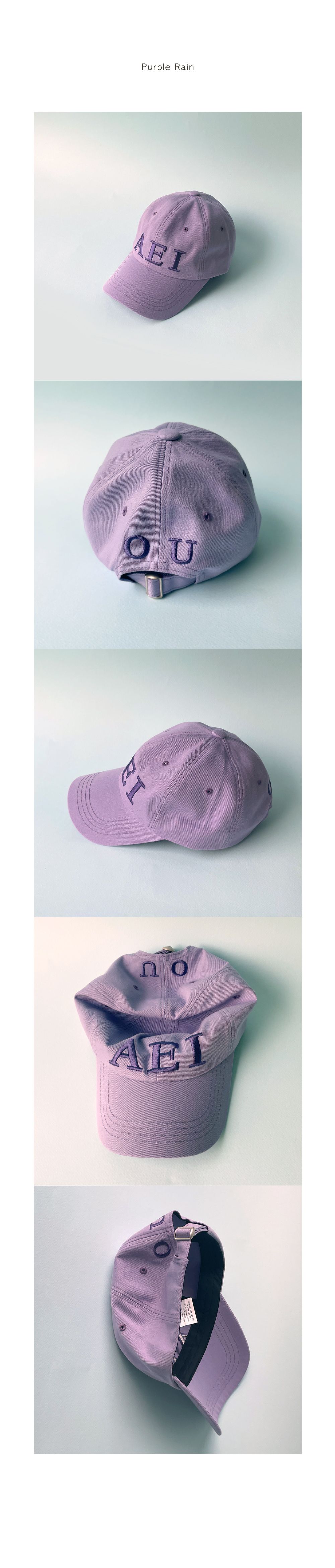 Aeiou Logo Lettering Cap 11 Colors - 감도 깊은 취향 셀렉트샵 29CM