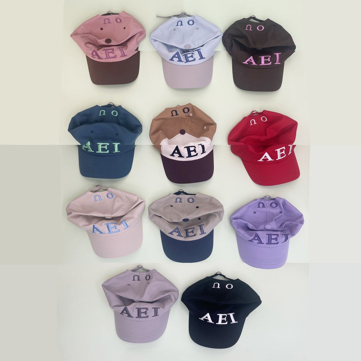 Aeiou Logo Lettering Cap 11 Colors - 감도 깊은 취향 셀렉트샵 29CM