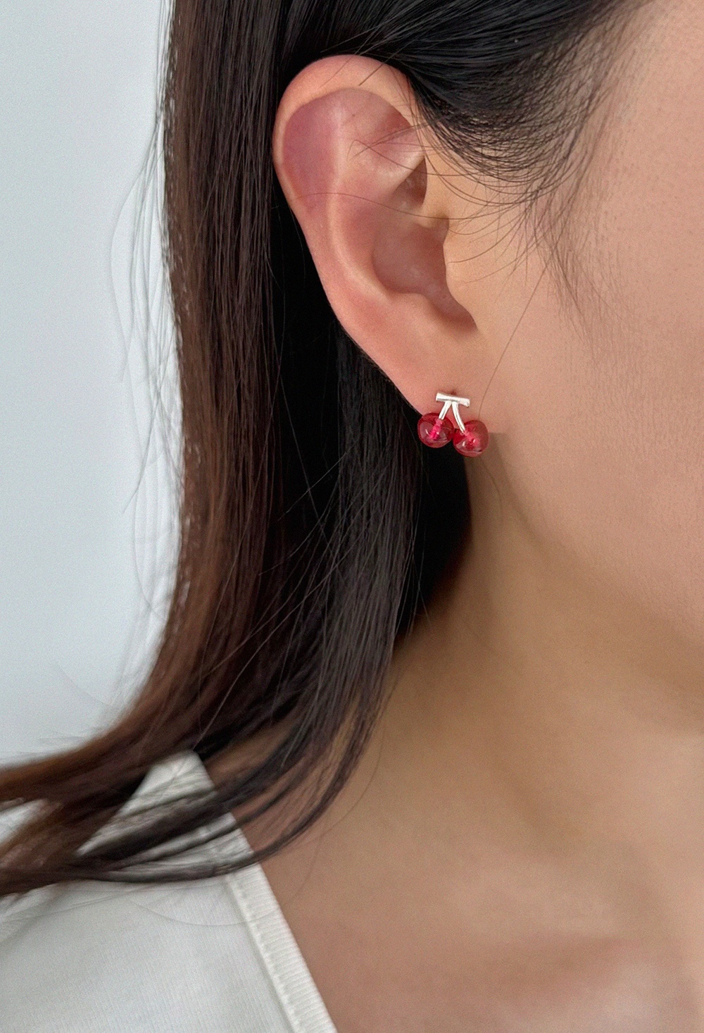 silver925] cherry earring - 감도 깊은 취향 셀렉트샵 29CM