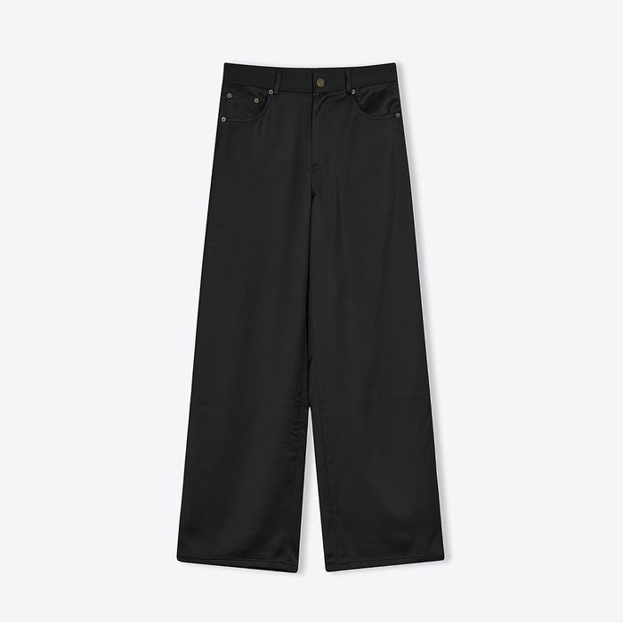 SATIN MID WAIST LARGE PANTS BLACK 29CM satin-mid-waist-large-pants-black-29cm