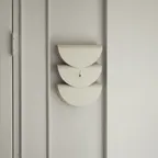 만다린 벽시계_ 샌드 크림