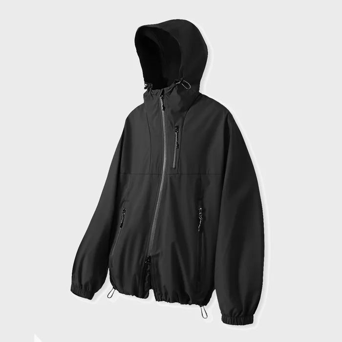 ブルゾン dimitriblack VLAD DLayer Double Layer Windbreaker Jacket Nav VLAD) D-Layer더블레이어 윈드브레이커 자켓_블랙 - 감도 깊은