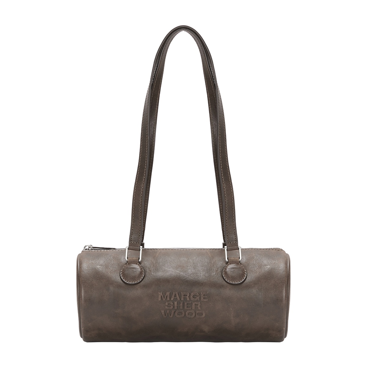 Soft Boston Bag_Dark Brown crinkle