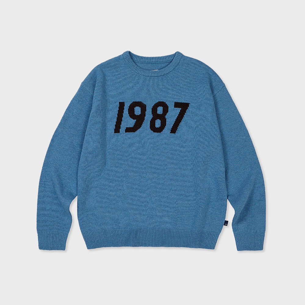 Mmlg] 1987 KNIT (BLUE) (23FW) - 감도 깊은 취향 셀렉트샵 29CM