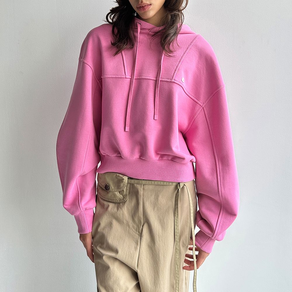 Clickbait pink store cropped hoodie