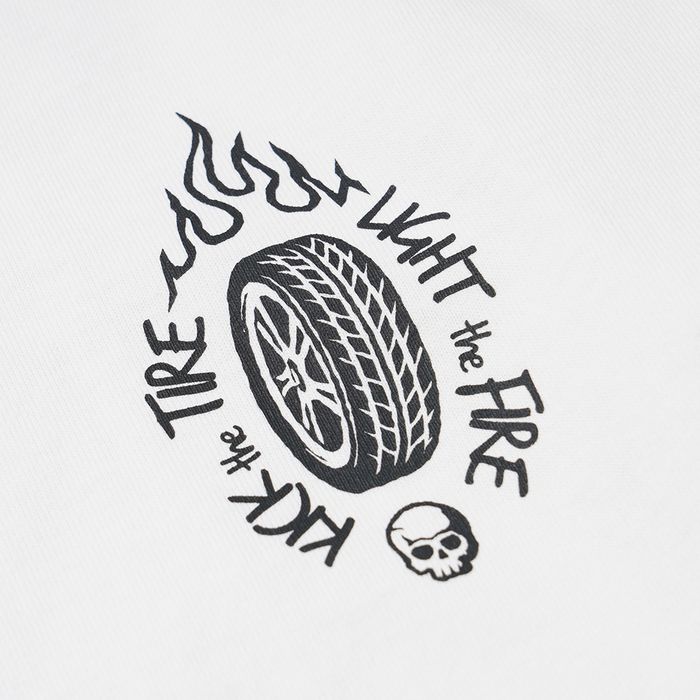 Tire fire long sleeve tee _ white 감도 깊은 취향 셀렉트샵 29CM