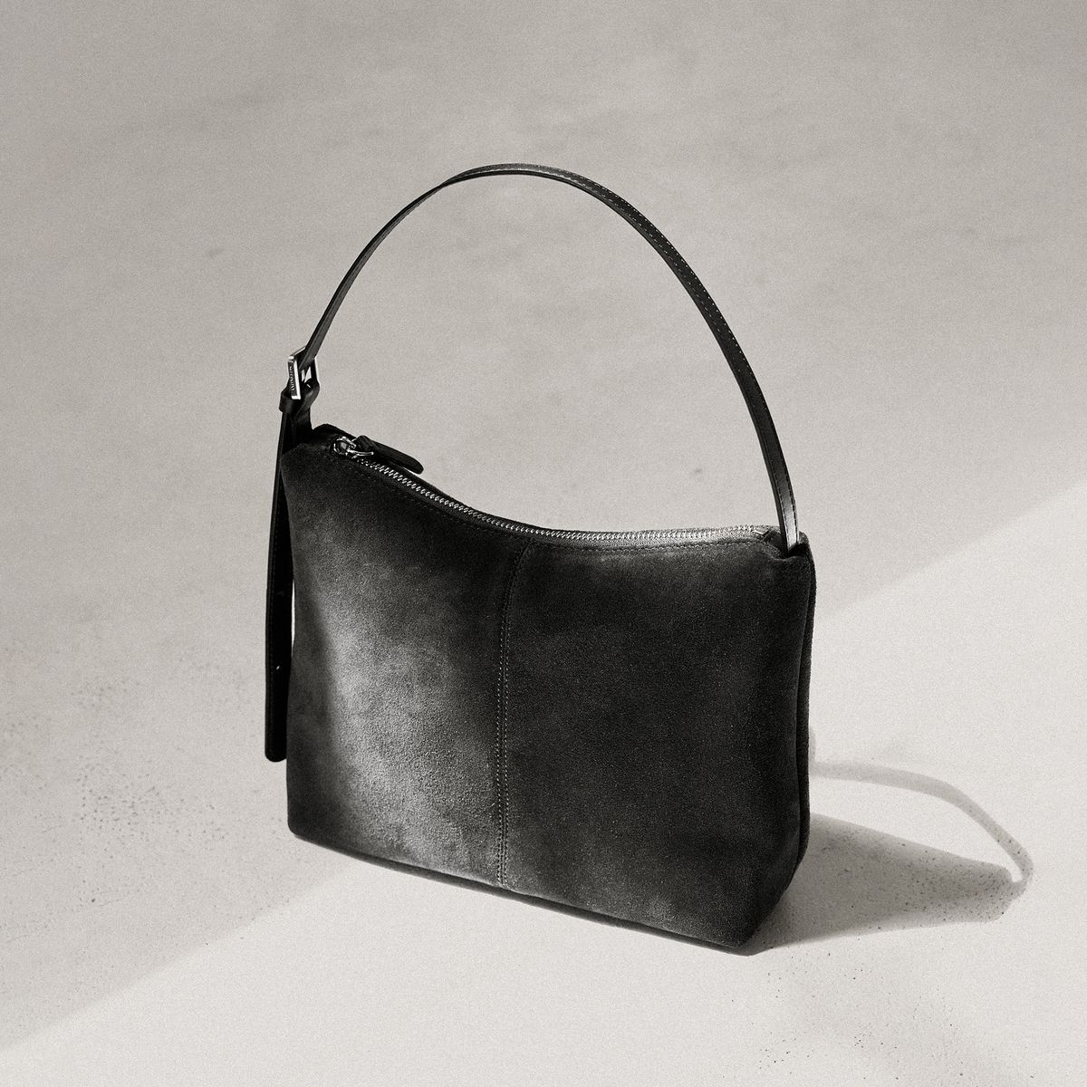 sheringham suede shoulder bag