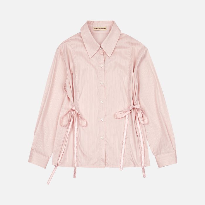 RINA RIBBON SHIRT (LIGHT PINK) - 감도 깊은 취향 셀렉트샵 29CM