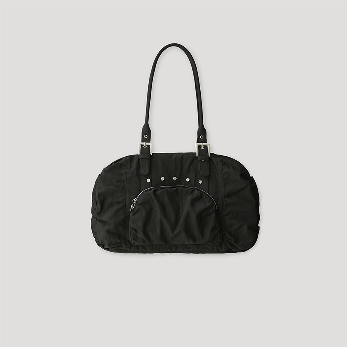 shirring-nylon-big-shoulder-bag-black-29cm