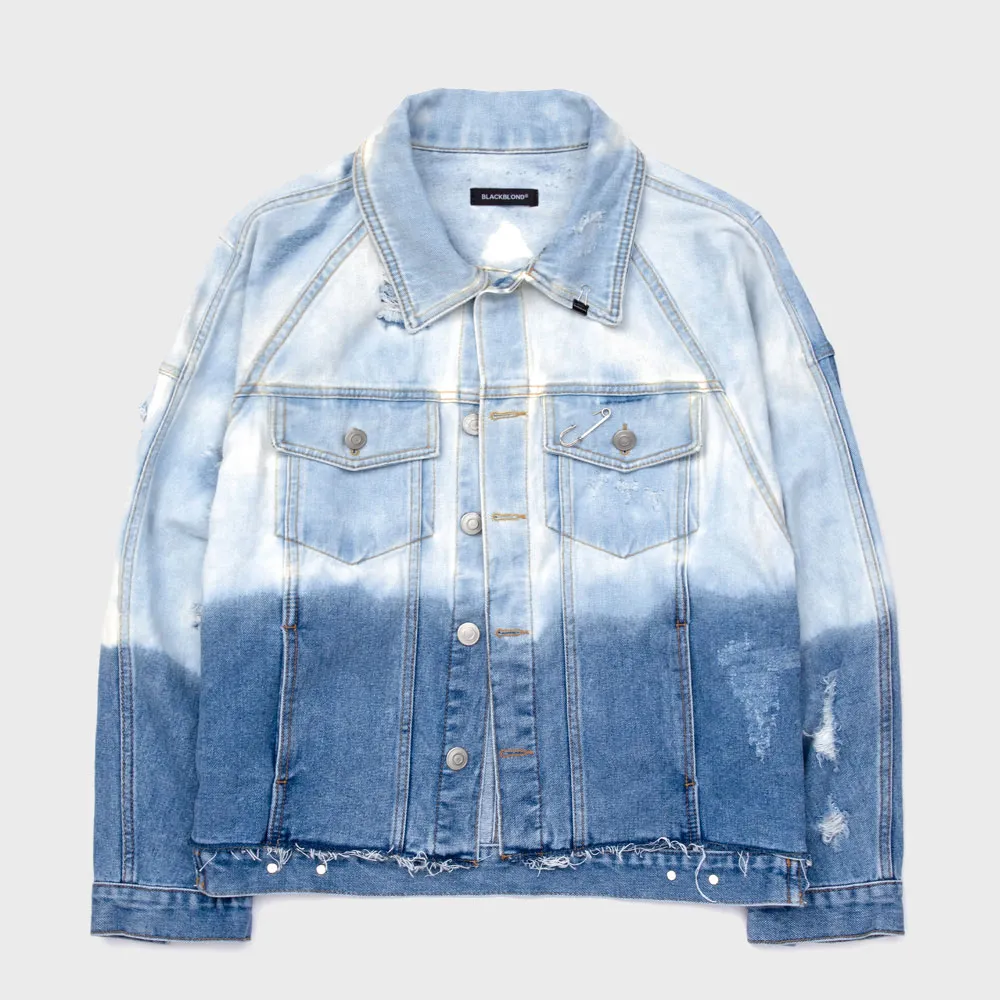 BBD Utopia Bleached Custom Raglan Denim Jacket (Blue) - 감도 깊은 취향 셀렉트샵 29CM