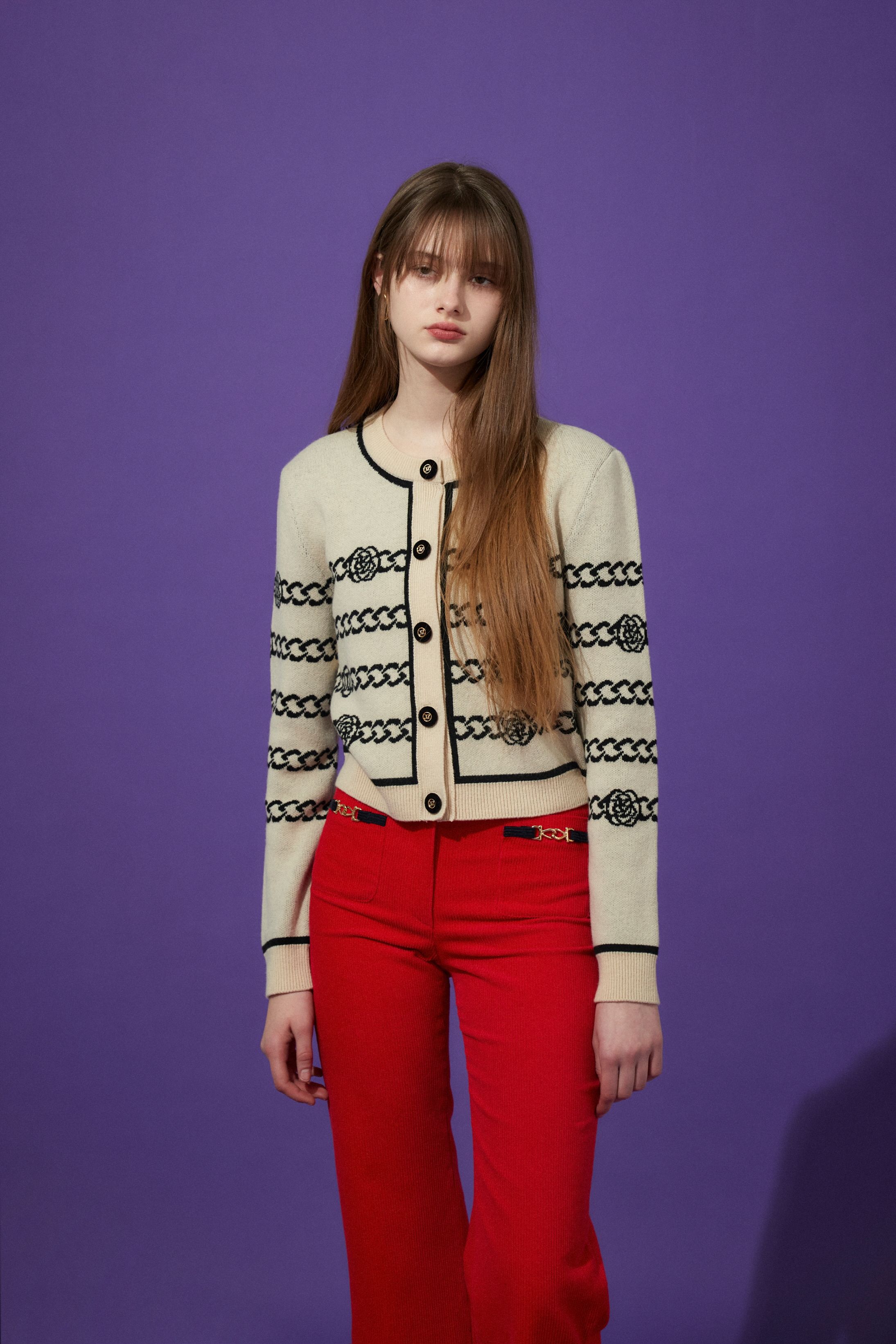 FLOWER CHAIN CARDIGAN - IVORY - 감도 깊은 취향 셀렉트샵 29CM