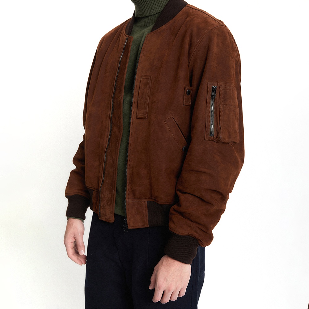 MA-1 LEATHER JACKET / BROWN NUBUK - 감도 깊은 취향 셀렉트샵 29CM