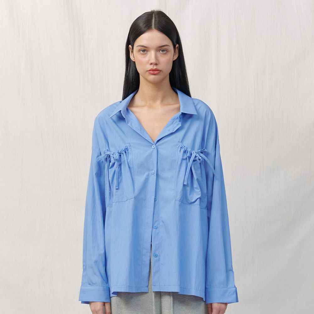 POCKET STRING SHIRT / BLUE - 감도 깊은 취향 셀렉트샵 29CM