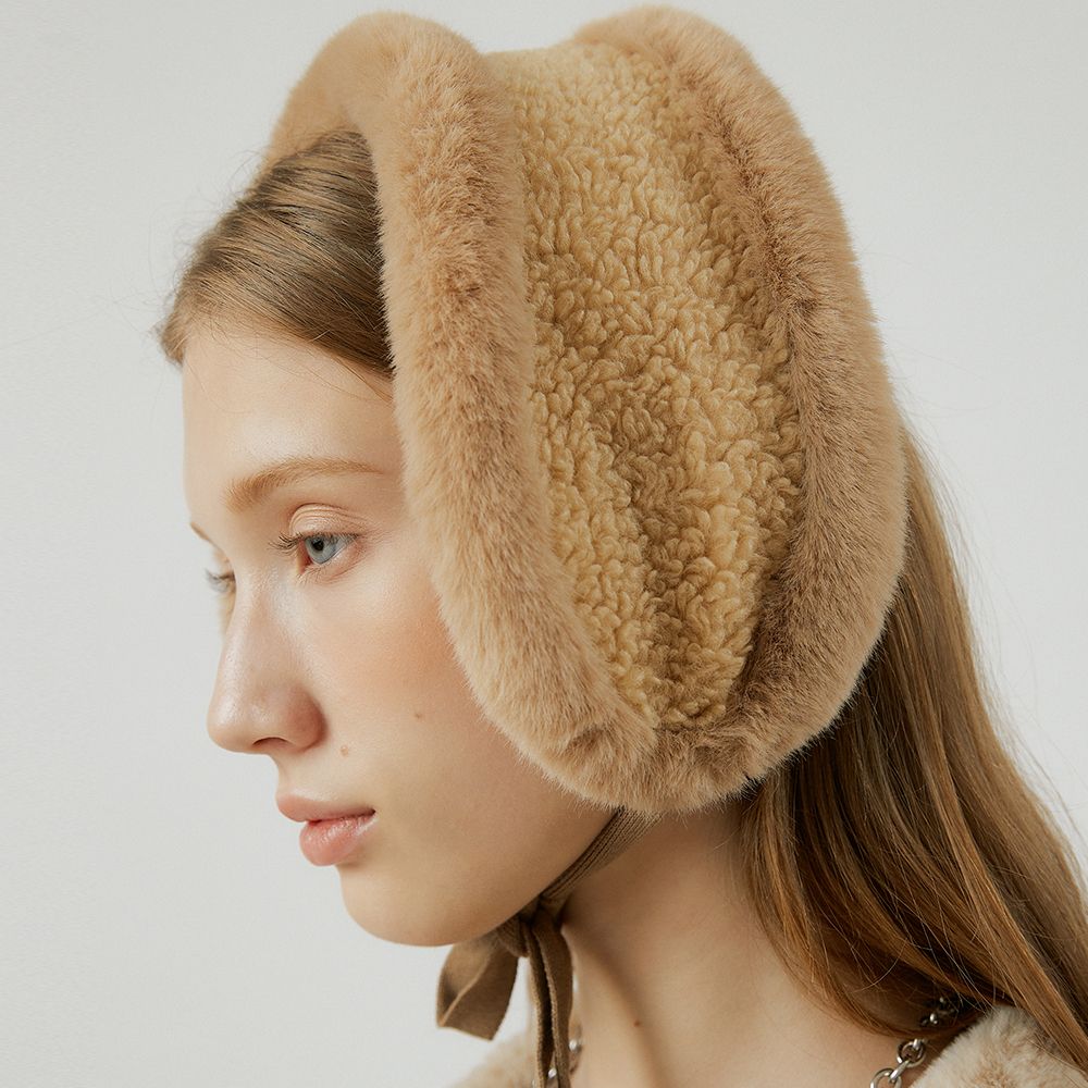 PEANUT fur earmuffs [beige] 감도 깊은 취향 셀렉트샵 29CM
