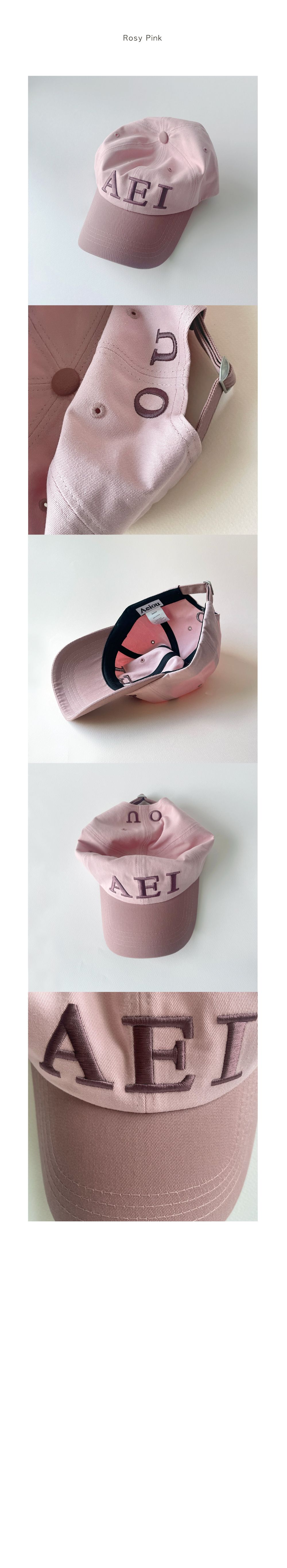 Aeiou Logo Lettering Cap 10 Colors - 감도 깊은 취향 셀렉트샵 29CM